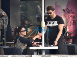 Gurmeet Choudhary and Debina Choudhary spotted at CCD, Bandra