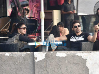 Gurmeet Choudhary and Debina Choudhary spotted at CCD, Bandra