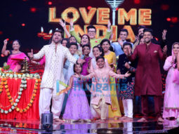 Himesh Reshammiya, Guru Randhawa and Neha Bhasin snapped on sets of the reality show Love Me India