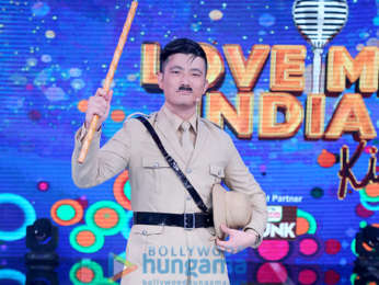 Himesh Reshammiya, Guru Randhawa and Neha Bhasin snapped on sets of the reality show Love Me India