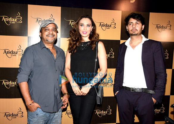 Iulia Vantur snapped at the launch of Andaz Cafe