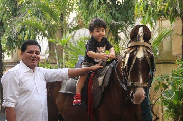 Jr. Nawab Taimur Ali Khan rides a pony displaying peak royal traits, gives us a CUTE ATTACK (see pics)