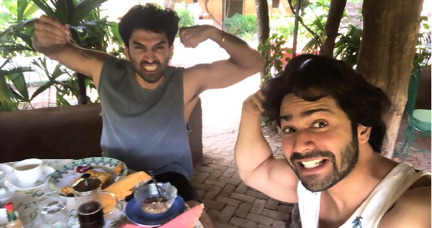 Kalank duo Varun Dhawan and Aditya Roy Kapur wrap up Indore schedule with their bromance Kalank duo Varun Dhawan and Aditya Roy Kapur wrap up Indore schedule with their bromance