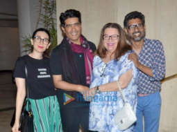 Karisma Kapoor snapped with mom Babita Kapoor at Manish Malhotra’s residence in Bandra