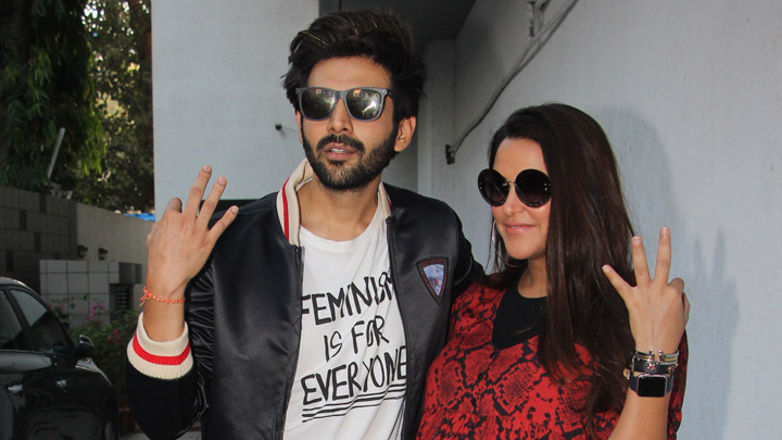SPOTTED: Kartik Aaryan and Neha Dhupia at #NoFilterNeha
