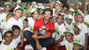 Kartik Aaryan spotted spending Children’s Day with kids from Smile Foundation at Smaaash