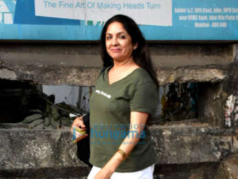 Kriti Sanon and Neena Gupta spotted at Kromakay salon
