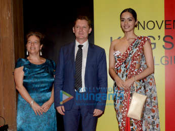 Manushi Chhillar snapped at the Belgian Consulate Red Carpet for the Belgium King Day Celebration