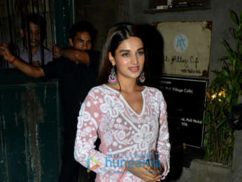 Nidhhi Agerwal spotted at Pali Village Cafe in Bandra