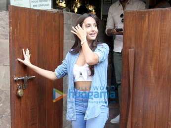 Nora Fatehi snapped at Indigo