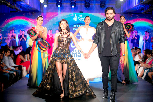 Nushrat Bharucha walk the ramp for Swapnil Shinde’s at Mysore Fashion week season 5
