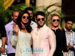 Priyanka Chopra, Nick Jonas snapped with Joe Jonas, Sophie Turner and others after Puja ceremony