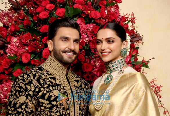 ranveer singh and deepika padukone arrive at their bengaluru wedding reception 4