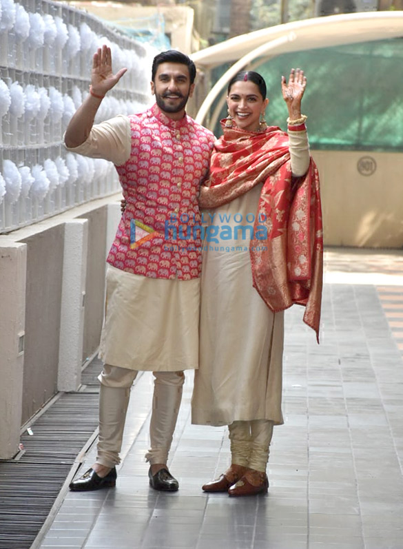 Ranveer Singh and Deepika Padukone snapped at home Ranveer Singh and Deepika Padukone snapped at home