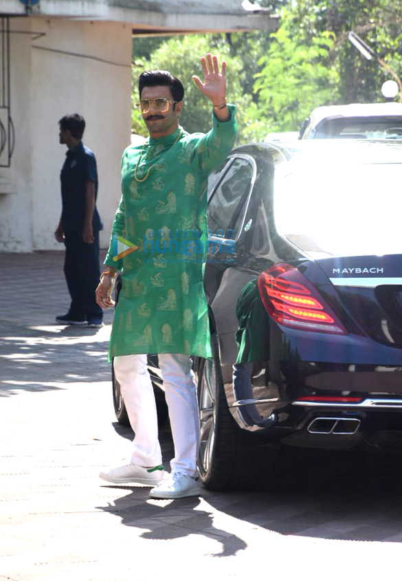 Deepika Padukone and Ranveer Singh spotted at Sanjay Leela Bhansali’s residence