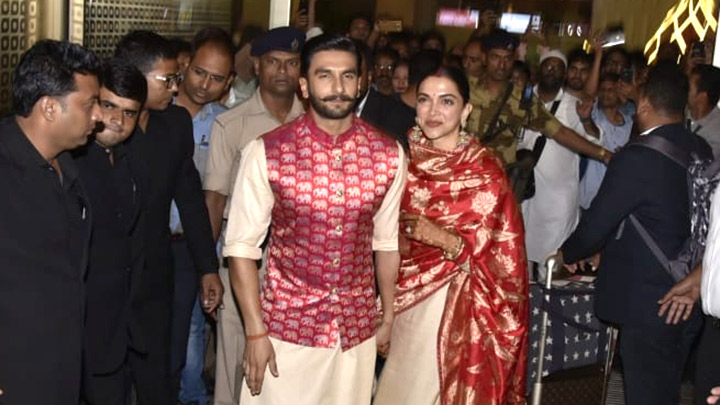 Ranveer Singh and Deepika Padukone’s GRAND Welcome at Mumbai airport | Part 1
