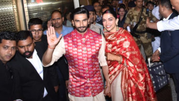 Ranveer Singh & Deepika Padukone are back in Mumbai along with their families
