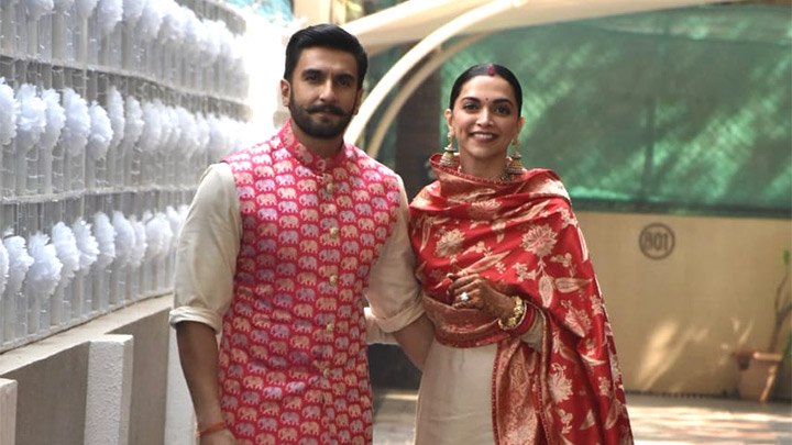 SPOTTED: Ranveer Singh with Deepika Padukone at Ranveer’s residence