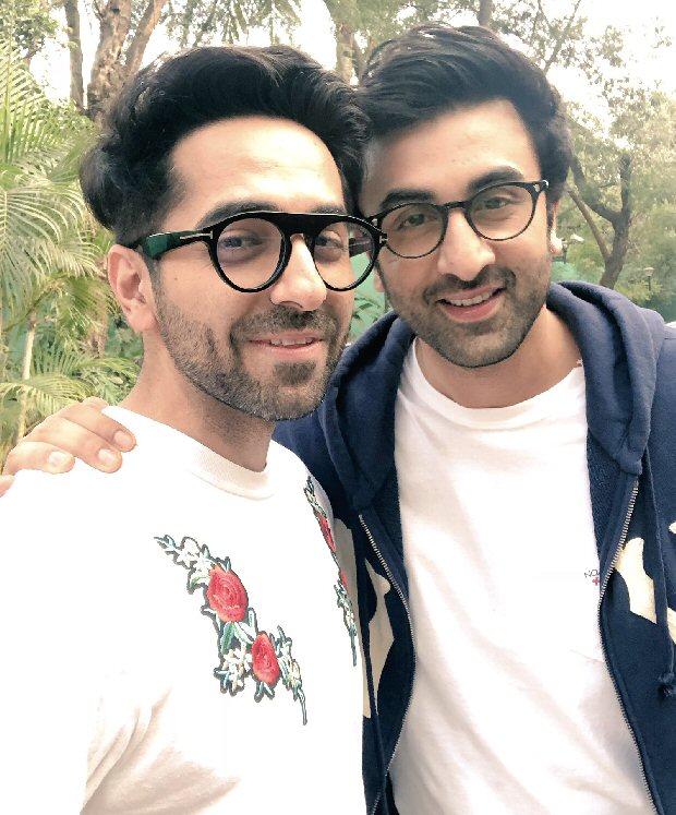 SELFIE ALERT Ayushmann Khurrana meets his favourite Ranbir Kapoor