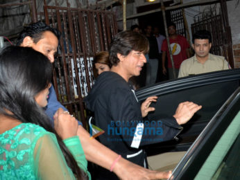 Shah Rukh Khan spotted at a dubbing studio in Bandra