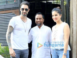 Sunny Leone snapped with husband Daniel Weber in Juhu
