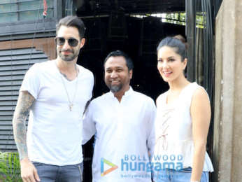 Sunny Leone snapped with husband Daniel Weber in Juhu