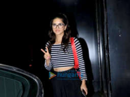 Sunny Leone spotted at Tip and Toe salon in Bandra