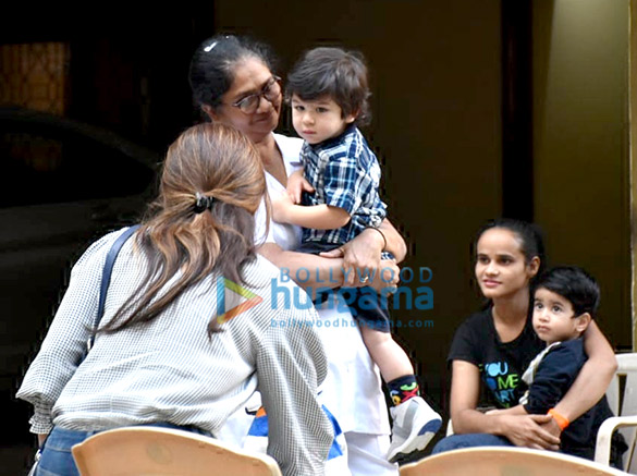 Taimur Ali Khan, Inaaya Naumi Kemmu and Laksshya Kapoor spotted at play school in Bandra Taimur Ali Khan, Inaaya Naumi Kemmu and Laksshya Kapoor spotted at play school in Bandra