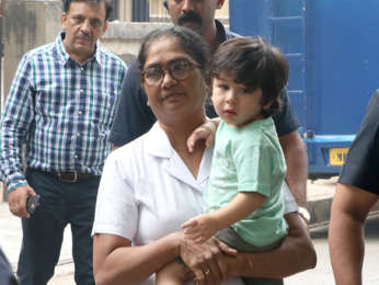 Taimur Ali Khan accompanies Kareena Kapoor Khan for an ad shoot