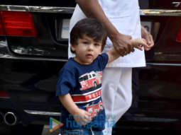 Taimur Ali Khan and Tusshar Kapoor’s son Laksshya spotted in Bandra