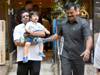 Taimur Ali Khan snapped at a music instrument shop in Bandra