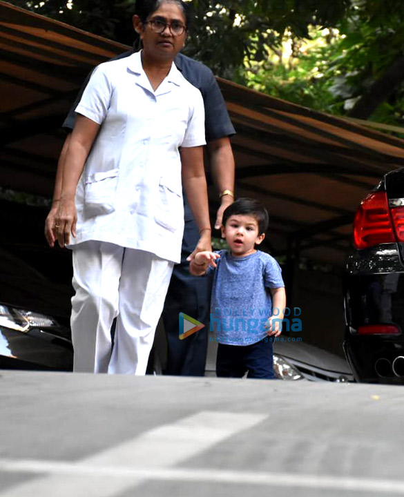 taimur ali khan spotted at a playschool in bandra 1