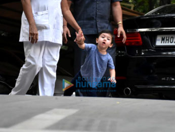 Taimur Ali Khan spotted at a playschool in Bandra