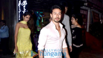 Tiger Shroff, Disha Patani and Athiya Shetty spotted at Bastian in Bandra
