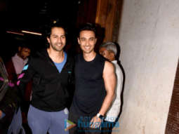 Varun Dhawan and Aayush Sharma snapped in Mumbai