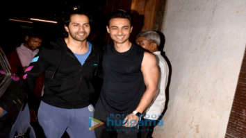 Varun Dhawan and Aayush Sharma snapped in Mumbai