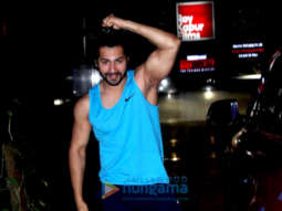 Varun Dhawan snapped at the gym in Bandra