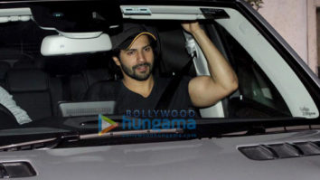 Varun Dhawan spotted in his new car at Maddock office