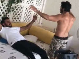 WATCH: Shirtless Varun Dhawan grooves to Punjabi song while Shashank Khaitan enjoys his performance