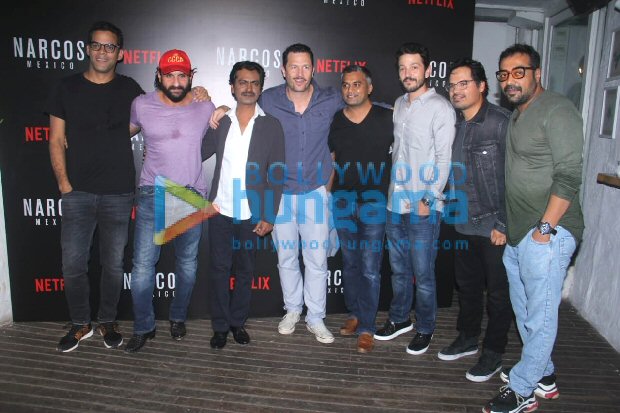 When Sacred Games duo Saif Ali Khan and Nawazuddin Siddiqui met Narcos actors Diego Luna and Michael Pena
