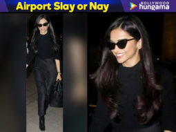 Airport Slay or Nay: Deepika Padukone in All Saints, Christian Louboutin and Burberry