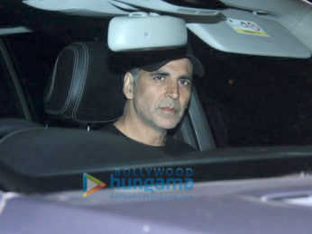 Akshay Kumar with Twinkle and Aarav Kumar at Soho House, Juhu