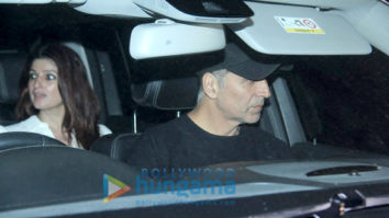 Akshay Kumar with Twinkle and Aarav Kumar at Soho House, Juhu