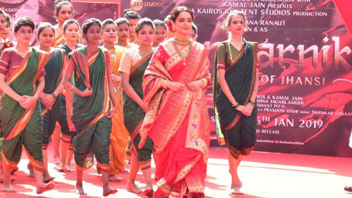 CHECK OUT: Kangana Ranaut’s makes a grand entry at the trailer launch of Manikarnika – The Queen Of Jhansi