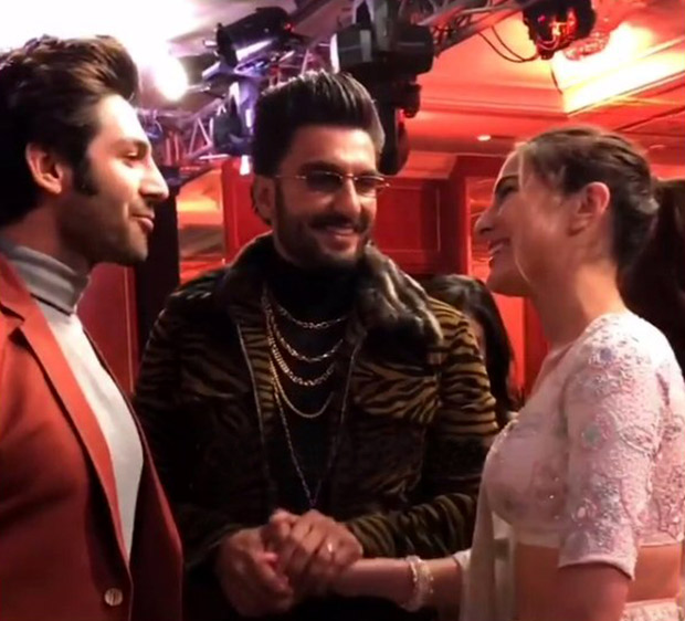 CUPID Ranveer Singh made Sara Ali Khan meet Kartik Aaryan and we have the MOMENT CAPTURED for you! (Watch video)