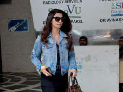 Daisy Shah snapped at a salon in Bandra