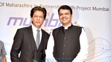 Devendra Fadnavis and Shah Rukh Khan snapped at Mumbai 2.0 event