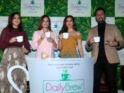 Dia Mirza and Sophie Choudry snapped at Daily Brew Tea launch in Mumbai