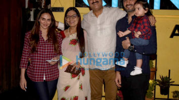 Esha Deol and Bharat Takhtani snapped with his family