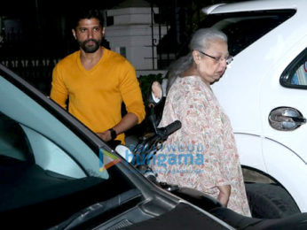Farhan Akhtar snapped with mom spotted in Bandra